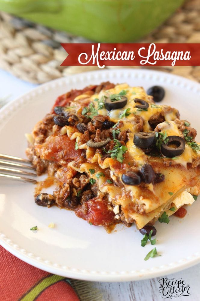 Mexican Lasagna - Diary of A Recipe Collector