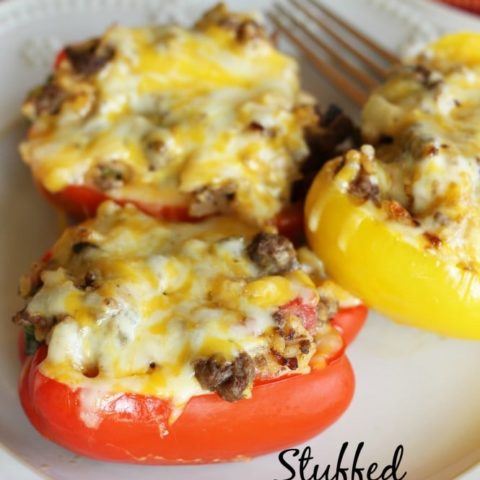 Awesome Stuffed Red Bell Peppers - Diary of A Recipe Collector