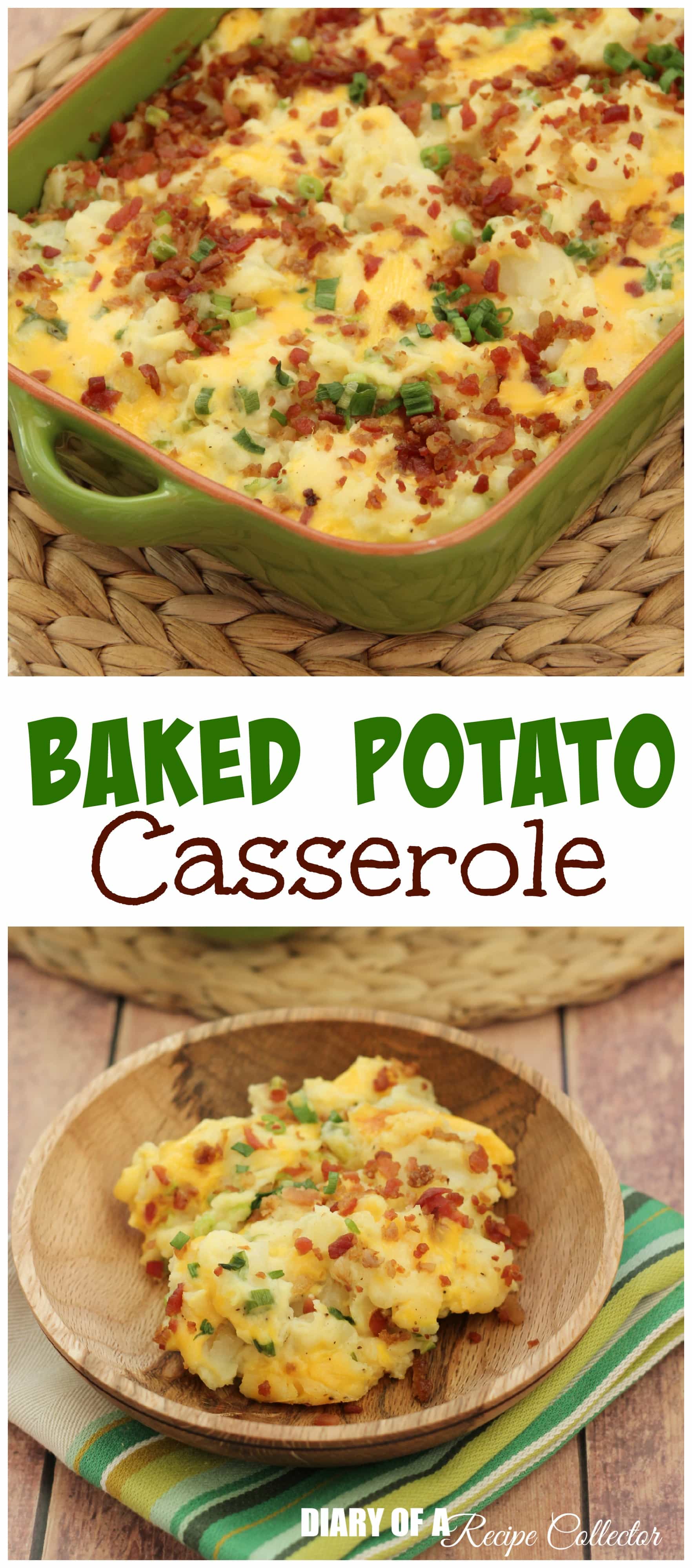 Baked Potato Casserole - Diary of A Recipe Collector