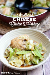 Smothered Chinese Chicken and Cabbage - A delicious and hearty main dish for your family's next at-home Chinese night.