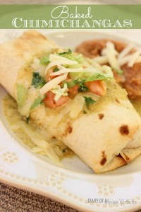 Baked Chicken Chimichangas