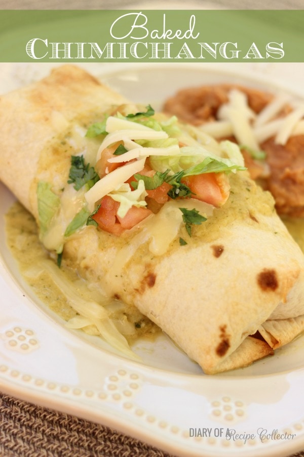 Baked Chicken Chimichangas - Sweet Pea's Kitchen