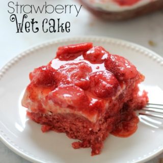 Strawberry Wet Cake - Diary of A Recipe Collector