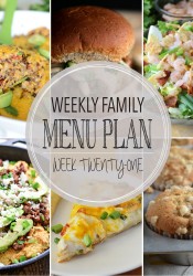 Weekly Family Meal Plan #21