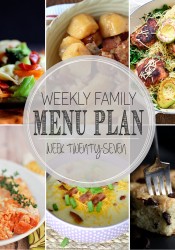 Weekly Family Meal Plan #27