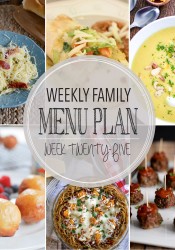 Weekly Family Meal Plan #25