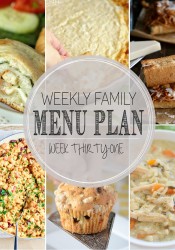 Weekly Family Meal Plan #31