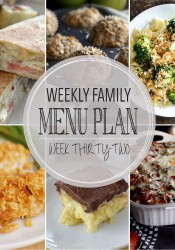 Weekly Family Meal Plan #32