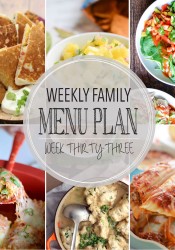 Weekly Family Meal Plan #33