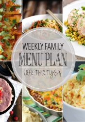 Weekly Family Meal Plan #36