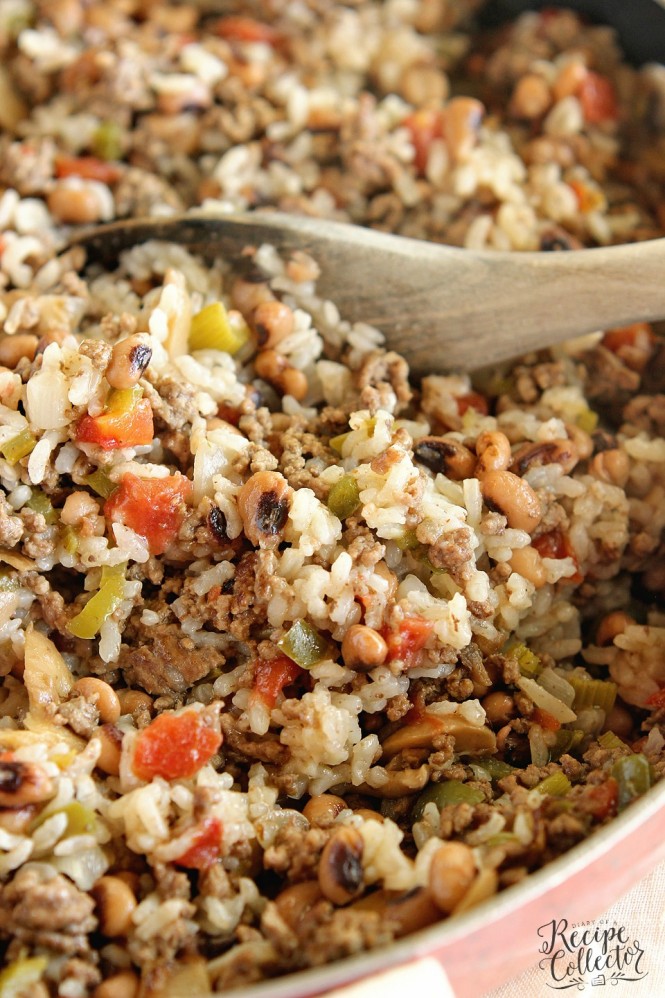 One-Pot Cajun Black-Eyed Peas & Rice - Diary of A Recipe Collector