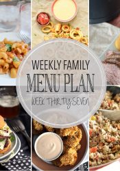 Weekly Family Meal Plan #37