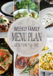 Weekly Family Meal Plan #39