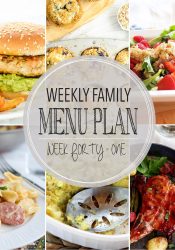 Weekly Family Meal Plan #41