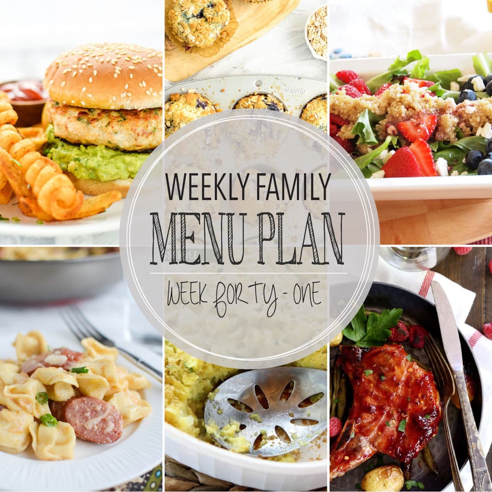 Weekly Family Meal Plan 41 Diary Of A Recipe Collector