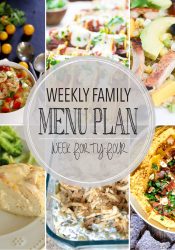 Weekly Family Meal Plan #44