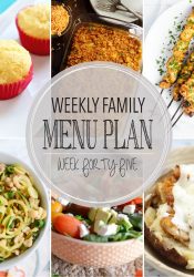 Weekly Family Meal Plan #45