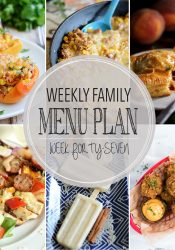 Weekly Family Meal Plan #47