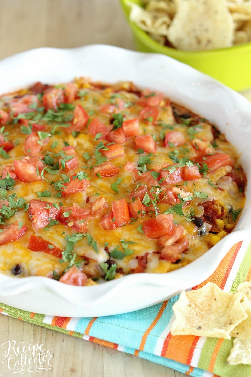 Southwestern Bean & Cheese Dip - Diary of A Recipe Collector