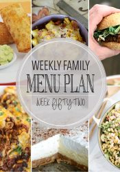 Weekly Family Meal Plan #52