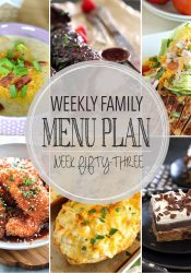 Weekly Family Meal Plan #53