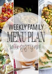 Weekly Family Meal Plan #59