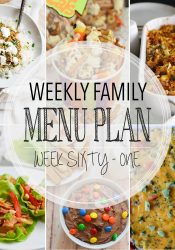 Weekly Family Meal Plan #61