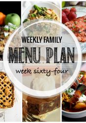 Weekly Family Meal Plan #64