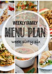 Weekly Family Meal Plan #66