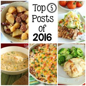 Top Posts of 2016 - A look back at the recipes you loved!