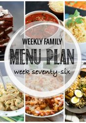 Weekly Family Meal Plan #76