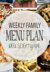 Weekly Family Meal Plan #79