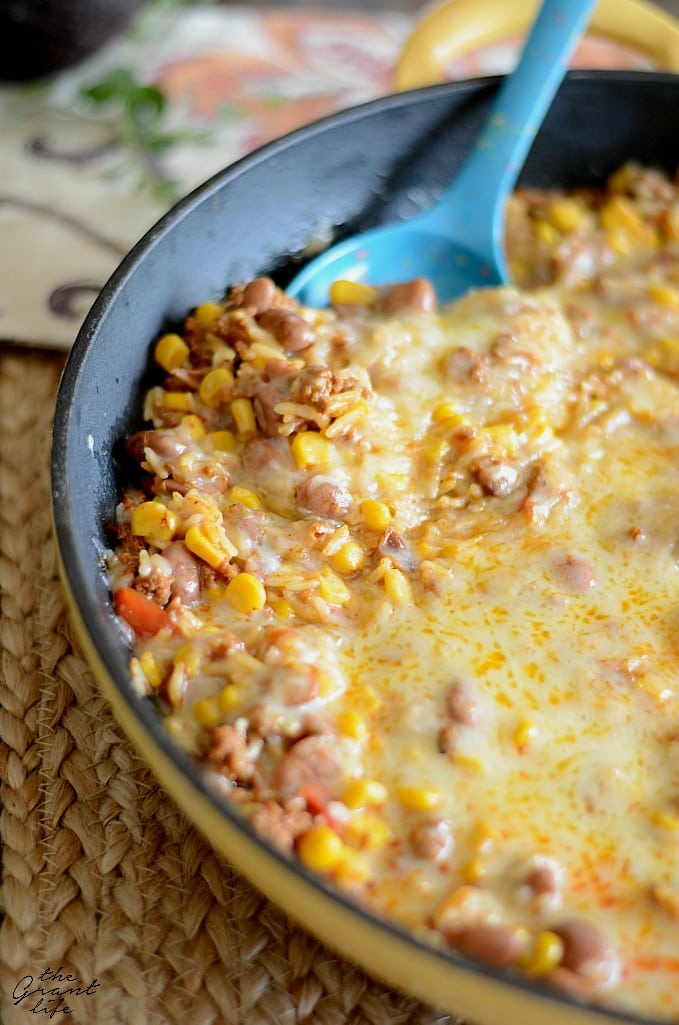 Mexican-skillet-casserole-made-all-in-one-pan- Diary of A Recipe Collector