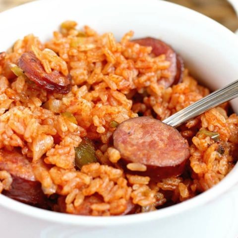One-Pot Sausage and Red Rice - Diary of A Recipe Collector