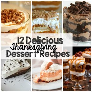 Weekly Family Meal Plan - Thanksgiving Dessert Recipes - Diary of A ...