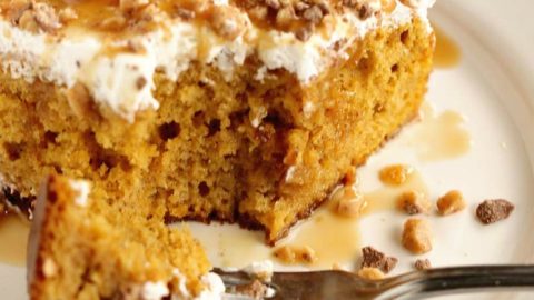 Toffee Butterscotch Cake (Poke Cake Recipe!) - Averie Cooks