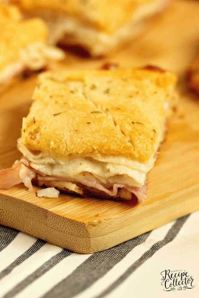 Ham, Turkey, and Cheese Crescent Squares - Diary of A Recipe Collector