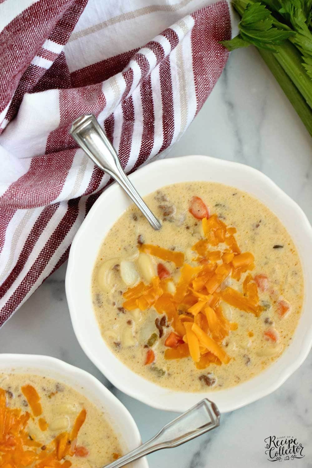 Instant Pot Cheeseburger Soup - Diary of A Recipe Collector