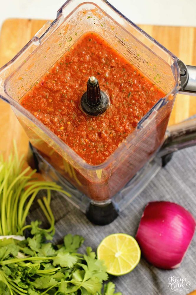 Easy Blender Salsa Recipe Diary of A Recipe Collector