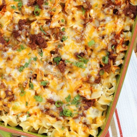 Mexican Noodle Bake - Diary of A Recipe Collector