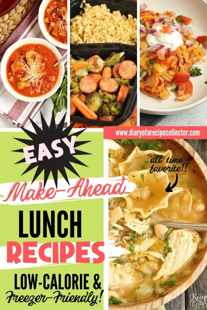 Make Ahead Lunch Recipes - Diary of A Recipe Collector