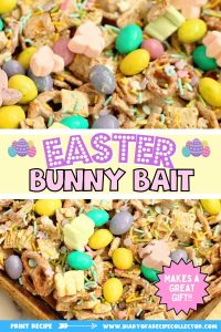 Easter Bunny Bait - This sweet and salty snack mix is super delicious and only takes a few minutes to make!  It's perfect for Easter treats, parties, and gatherings.