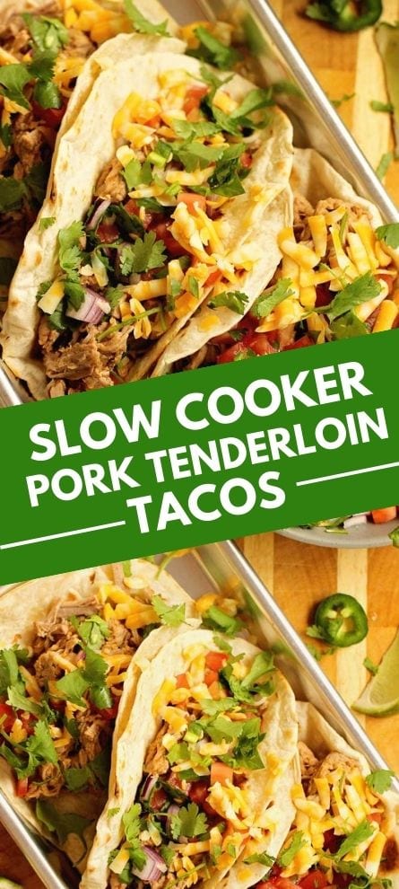 Slow Cooker Pork Tenderloin Tacos - Diary of A Recipe Collector
