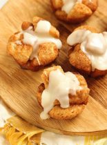 Mini Monkey Bread Muffins are a fun breakfast treat idea. They are easy to throw together and bake up quicker than traditional monkey bread!