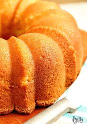 This Sour Cream Coconut Pound Cake is an old-fashioned pound cake recipe that is absolutely delicious!