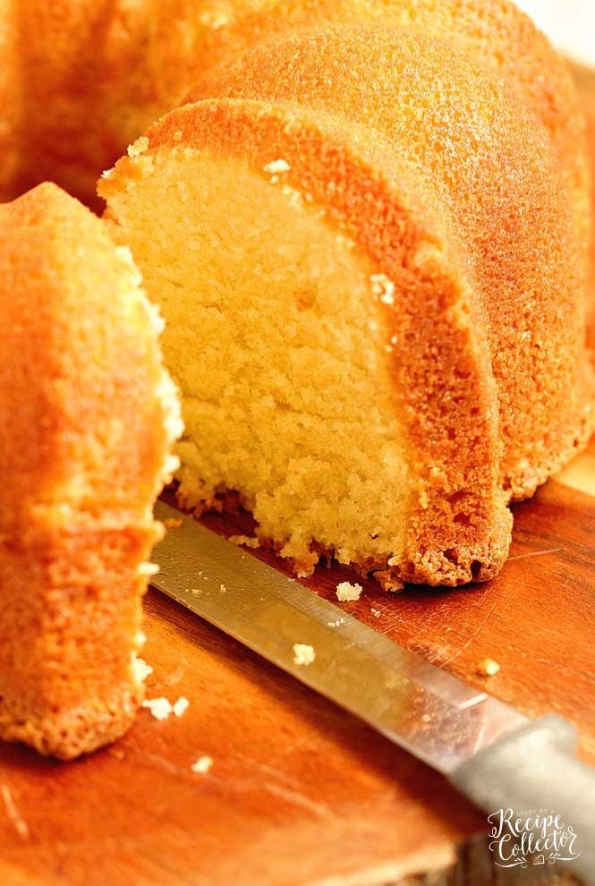 This Sour Cream Coconut Pound Cake is an old-fashioned pound cake recipe that is absolutely delicious!